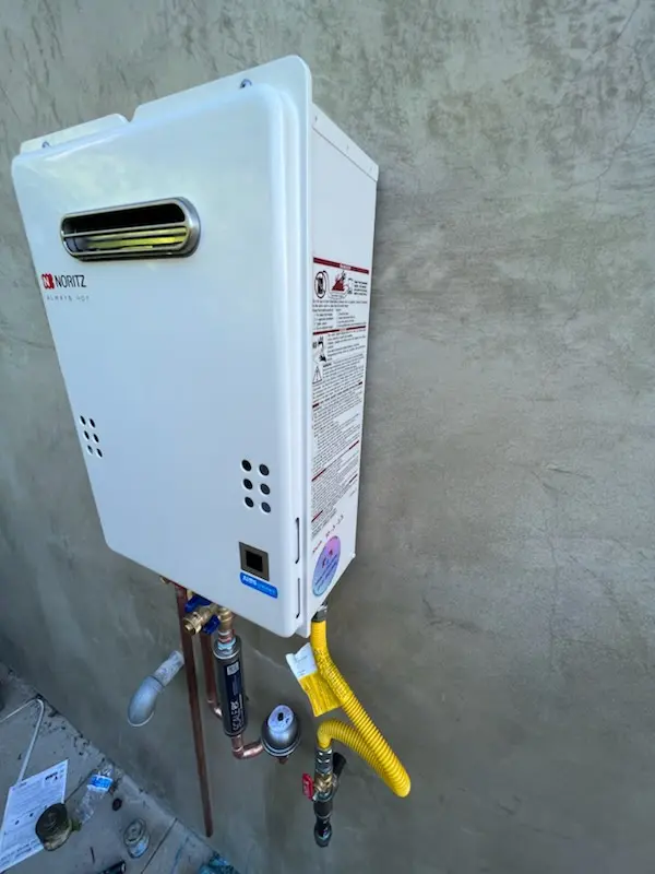 Tankless water heater installation for Ridgeview Estates homes